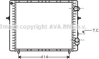 Ava Quality Cooling RT 2128 - Радиатор, охлаждение двигателя autospares.lv