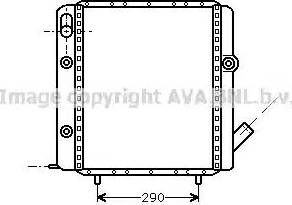 Ava Quality Cooling RT 2071 - Радиатор, охлаждение двигателя autospares.lv