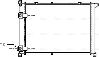 Ava Quality Cooling RT 2141 - Радиатор, охлаждение двигателя autospares.lv