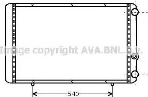 Ava Quality Cooling RT 2155 - Радиатор, охлаждение двигателя autospares.lv