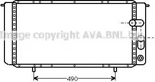 Ava Quality Cooling RT 2104 - Радиатор, охлаждение двигателя autospares.lv