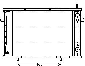 Ava Quality Cooling RT2102 - Радиатор, охлаждение двигателя autospares.lv