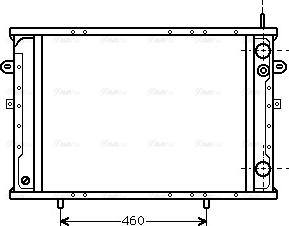 Ava Quality Cooling RT2171 - Радиатор, охлаждение двигателя autospares.lv