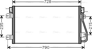 Ava Quality Cooling RTA5348 - Конденсатор кондиционера autospares.lv