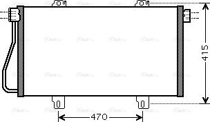 Ava Quality Cooling RTA5352 - Конденсатор кондиционера autospares.lv