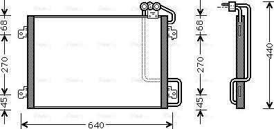 Ava Quality Cooling RTA5273 - Конденсатор кондиционера autospares.lv