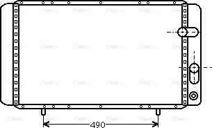 Ava Quality Cooling RTA2084 - Радиатор, охлаждение двигателя autospares.lv