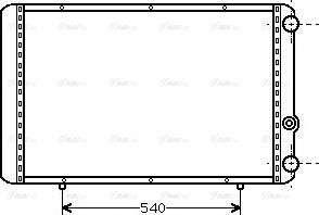 Ava Quality Cooling RTA2155 - Радиатор, охлаждение двигателя autospares.lv