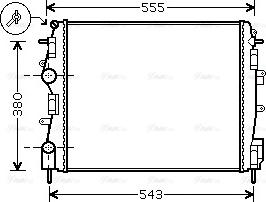 Ava Quality Cooling RTA2399 - Радиатор, охлаждение двигателя autospares.lv