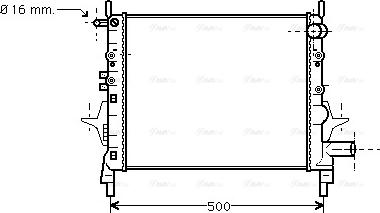 Ava Quality Cooling RTA2217 - Радиатор, охлаждение двигателя autospares.lv