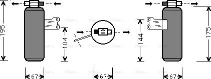 Ava Quality Cooling RT D027 - Осушитель, кондиционер autospares.lv