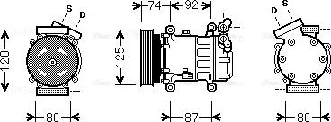 Ava Quality Cooling RT K452 - Компрессор кондиционера autospares.lv