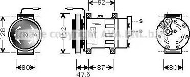 Ava Quality Cooling RT K434 - Компрессор кондиционера autospares.lv