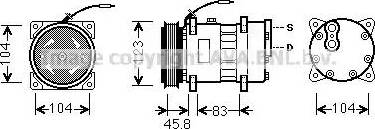 Ava Quality Cooling RT K435 - Компрессор кондиционера autospares.lv