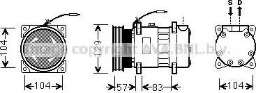 Ava Quality Cooling RT K436 - Компрессор кондиционера autospares.lv
