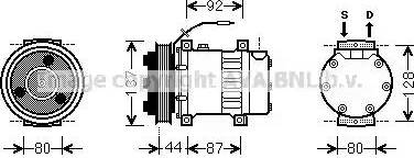 Ava Quality Cooling RT K432 - Компрессор кондиционера autospares.lv