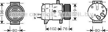 Ava Quality Cooling RT K069 - Компрессор кондиционера autospares.lv