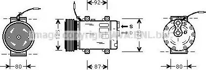 Ava Quality Cooling RT K067 - Компрессор кондиционера autospares.lv