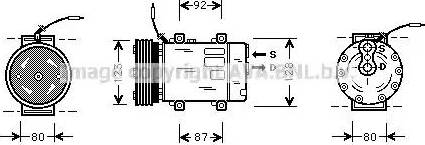Ava Quality Cooling RT K243 - Компрессор кондиционера autospares.lv