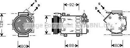 Ava Quality Cooling RT K285 - Компрессор кондиционера autospares.lv