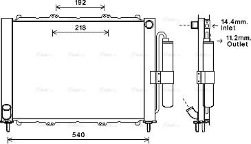 Ava Quality Cooling RTM497 - Модуль охлаждения autospares.lv