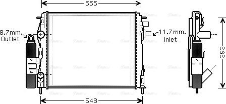 Ava Quality Cooling RT M323 - Модуль охлаждения autospares.lv