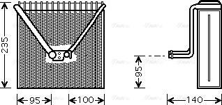 Ava Quality Cooling SAV011 - Испаритель, кондиционер autospares.lv