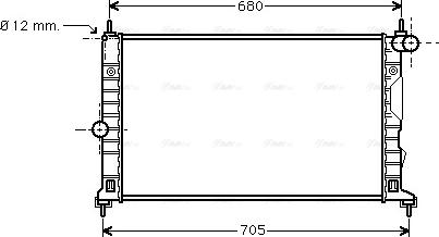 Ava Quality Cooling SB 2055 - Радиатор, охлаждение двигателя autospares.lv