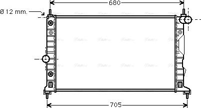 Ava Quality Cooling SB 2037 - Радиатор, охлаждение двигателя autospares.lv