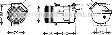 Ava Quality Cooling SB K067 - Компрессор кондиционера autospares.lv