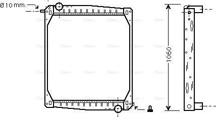 Ava Quality Cooling SC 2012 - Радиатор, охлаждение двигателя autospares.lv