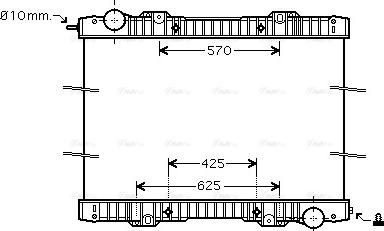 Ava Quality Cooling SC2020N - Радиатор, охлаждение двигателя autospares.lv