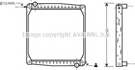 Ava Quality Cooling SCA2010 - Радиатор, охлаждение двигателя autospares.lv