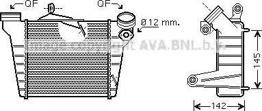 Ava Quality Cooling ST 4036 - Интеркулер, теплообменник турбины autospares.lv