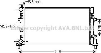 Ava Quality Cooling ST2041 - Радиатор, охлаждение двигателя autospares.lv