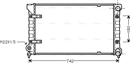 Ava Quality Cooling ST 2009 - Радиатор, охлаждение двигателя autospares.lv