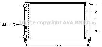 Ava Quality Cooling ST 2008 - Радиатор, охлаждение двигателя autospares.lv