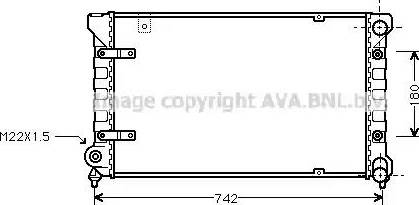 Ava Quality Cooling ST 2019 - Радиатор, охлаждение двигателя autospares.lv