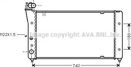 Ava Quality Cooling ST 2030 - Радиатор, охлаждение двигателя autospares.lv