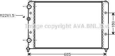 Ava Quality Cooling ST 2031 - Радиатор, охлаждение двигателя autospares.lv