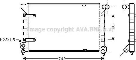 Ava Quality Cooling ST 2020 - Радиатор, охлаждение двигателя autospares.lv