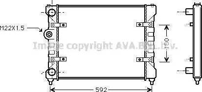 Nissens 63995A - Радиатор, охлаждение двигателя autospares.lv