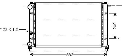 Ava Quality Cooling STA2008 - Радиатор, охлаждение двигателя autospares.lv