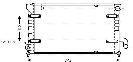 Ava Quality Cooling STA2028 - Радиатор, охлаждение двигателя autospares.lv