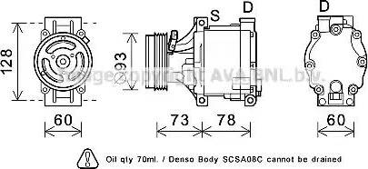 Ava Quality Cooling SUK099 - Компрессор кондиционера autospares.lv