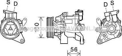 Ava Quality Cooling SUK096 - Компрессор кондиционера autospares.lv