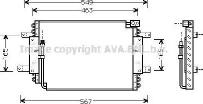 Ava Quality Cooling SZ 5027 - Конденсатор кондиционера autospares.lv