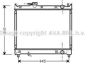 Ava Quality Cooling SZ2044 - Радиатор, охлаждение двигателя autospares.lv