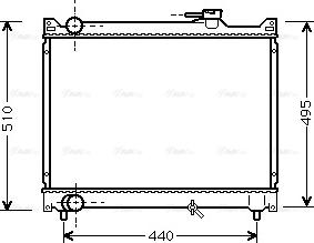 Ava Quality Cooling SZ 2046 - Радиатор, охлаждение двигателя autospares.lv