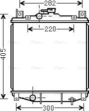 Ava Quality Cooling SZ 2059 - Радиатор, охлаждение двигателя autospares.lv